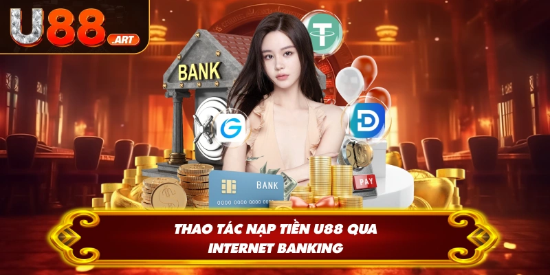 Thao tác nạp tiền U88 qua Internet Banking
